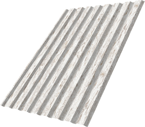 Профнастил С20A 0,45 Принт Элит Снежное дерево TwinColor | Металлобаза Волхонка