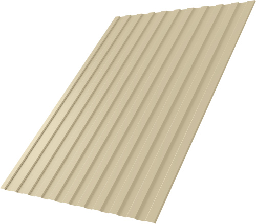 Профнастил С8A в02 0,45 Drap ТХ RAL 1015 светлая слоновая кость | Металлобаза Волхонка