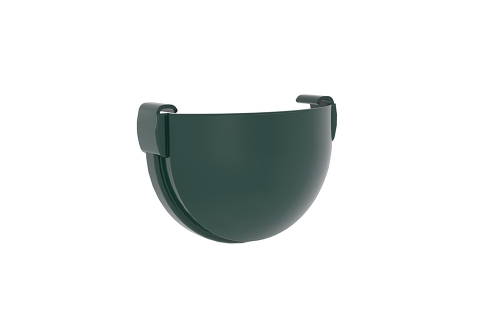 Заглушка желоба Дизайн 135 ПВХ Grand Line зелёный (RAL 6005) | Металлобаза Волхонка