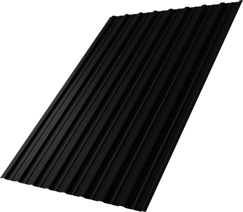 Профнастил С10A 0,5 Velur RAL 9005 черный | Металлобаза Волхонка
