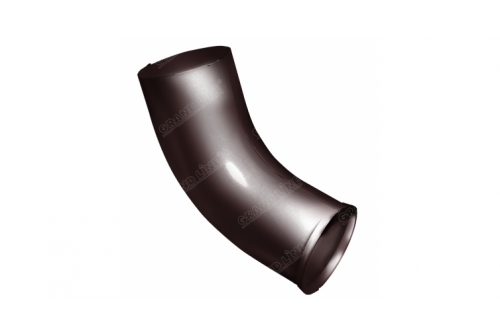 Колено стока Optima 90мм RAL 8017 шоколад | Металлобаза Волхонка