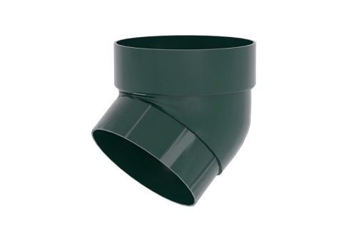 Колено трубы 67 град. ПВХ Grand Line зелёный (RAL 6005) | Металлобаза Волхонка
