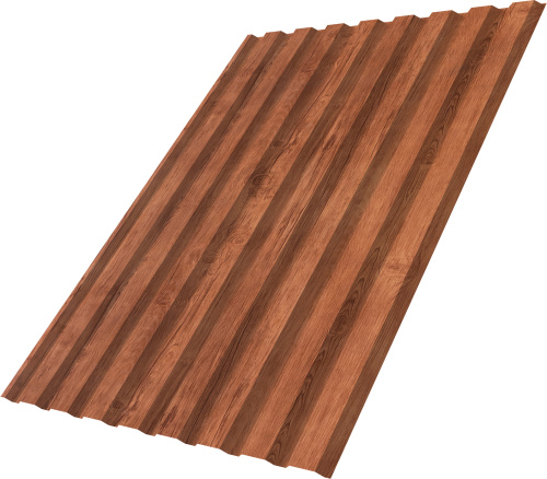 Профнастил С20A 0,45 Принт Премиум Рябина Фреш TwinColor | Металлобаза Волхонка