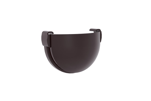 Заглушка желоба Дизайн 135 ПВХ Grand Line коричневый (RR32) | Металлобаза Волхонка