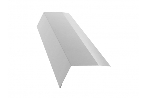 Планка карнизная 100х65 0,5 Satin с пленкой RAL 9003 сигнальный белый | Металлобаза Волхонка