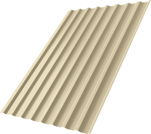 Профнастил С20B 0,45 ПЭ RAL 1015 светлая слоновая кость | Металлобаза Волхонка
