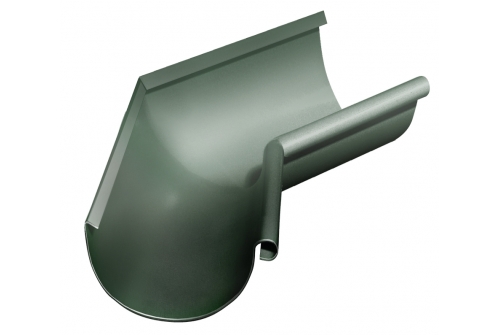 Угол желоба внутренний 135 гр 125 мм RR 11 темно-зеленый | Металлобаза Волхонка