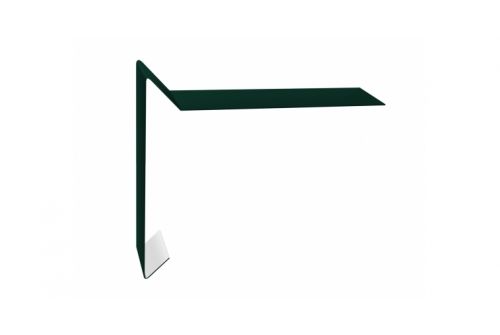 Планка ветровая для мягкой кровли 100х20х100 0,45 Drap RAL 6005 зеленый мох | Металлобаза Волхонка