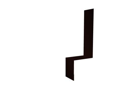 Планка примыкание боковое фальц 0,5 PurPro Matt 275 RR 32 темно-коричневый | Металлобаза Волхонка