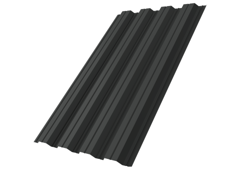 Профнастил НС44A 0,5 Drap ТХ RAL 7016 антрацитово-серый | Металлобаза Волхонка