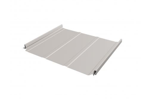 Кликфальц Pro Line 0,5 GreenCoat Pural BT, matt с пленкой на замках RR 21 светло-серый (RAL 7040) серое окно | Металлобаза Волхонка