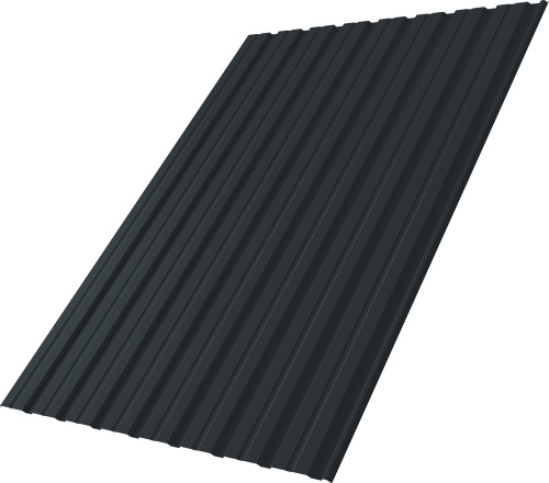 Профнастил С10R 0,5 Velur RAL 7016 антрацитово-серый | Металлобаза Волхонка