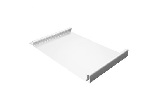 Кликфальц 0,45 PE с пленкой на замках RAL 9003 сигнальный белый | Металлобаза Волхонка