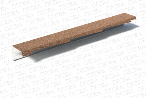 Планка фронтонная левая AeroDek Firenze тик | Металлобаза Волхонка