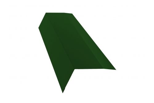 Планка карнизная 100х65 0,45 PE с пленкой RAL 6002 лиственно-зеленый | Металлобаза Волхонка