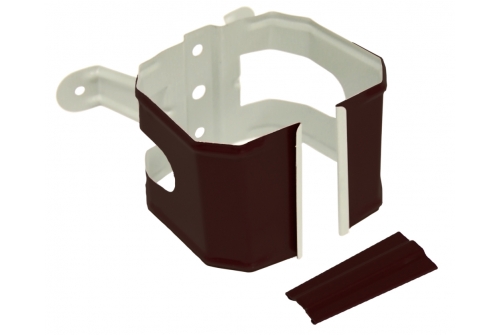 Кронштейн трубы на дерево прямоугольный Vortex RAL 8017 | Металлобаза Волхонка