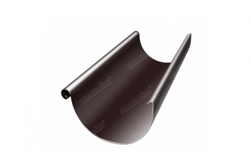 Желоб полукруглый Optima 125мм 3м RAL 8017 шоколад | Металлобаза Волхонка