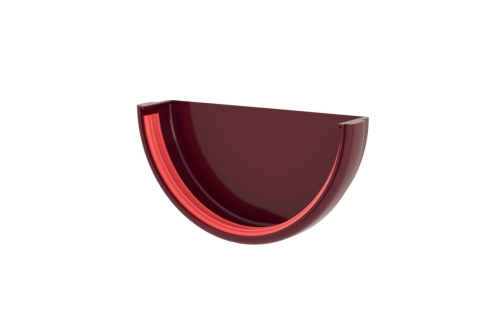 Заглушка желоба Классика 120 ПВХ Grand Line бордо (RAL 3005) | Металлобаза Волхонка