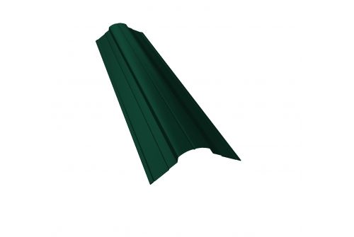 Планка конька фигурного 70x70 0,5 Velur RAL 6005 зеленый мох | Металлобаза Волхонка