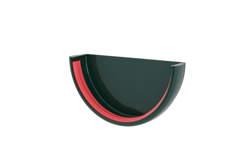 Заглушка желоба Классика 120 ПВХ Grand Line зелёный (RAL 6005) | Металлобаза Волхонка