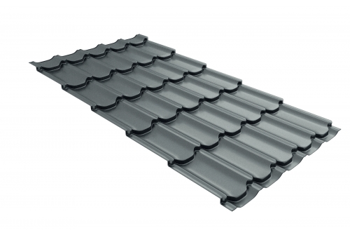 Металлочерепица квинта плюс 0,45 RAL 7005 мышино-серый | Металлобаза Волхонка