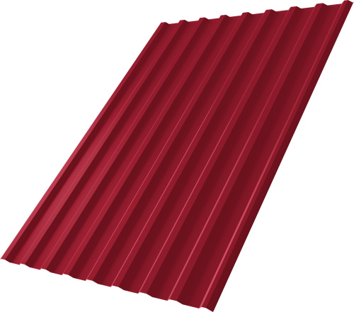 Профнастил С20R 0,45 ПЭ RAL 3003 рубиново-красный | Металлобаза Волхонка