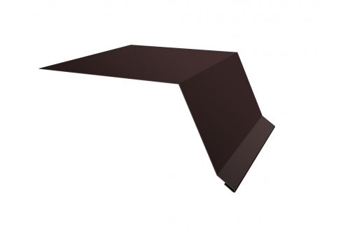 Планка капельник100х55 0,5 Satin с пленкой RAL 8017 шоколад | Металлобаза Волхонка