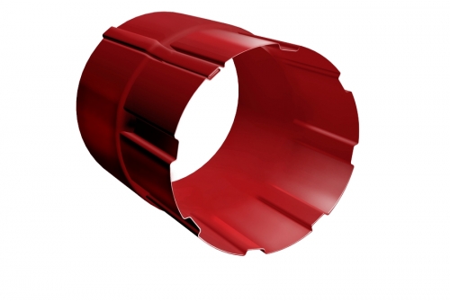 Соединитель трубы 90 мм RAL 3011 коричнево-красный | Металлобаза Волхонка