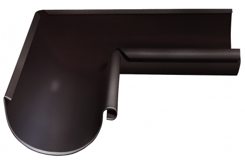 Угол желоба внутренний Optima 90 гр 125мм RR 32 темно-коричневый | Металлобаза Волхонка