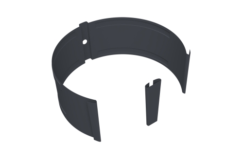 Крепление трубы круглой на кирпич Vortex Project 146мм RAL 7024 мокрый асфальт | Металлобаза Волхонка