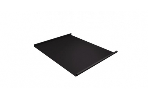 Фальц двойной стоячий 0,5 GreenCoat Pural BT, matt с пленкой на замках RR 32 темно-коричневый (RAL 8019 серо-коричневый) | Металлобаза Волхонка