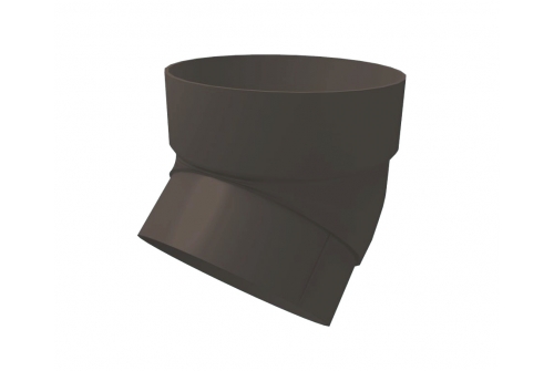 Колено трубы 45 град. ПВХ Grand Line графит (RAL 7024) | Металлобаза Волхонка