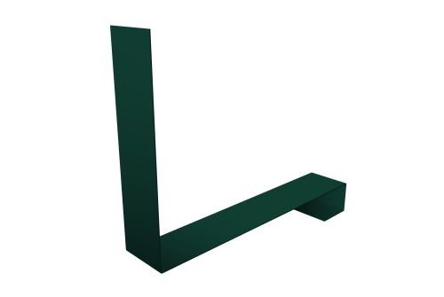 Планка примыкание нижнее к трубе для Кликфальц Pro 0,45 Drap RAL 6005 зеленый мох | Металлобаза Волхонка