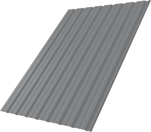 Профнастил С10R 0,4 ПЭ RAL 7004 сигнальный серый | Металлобаза Волхонка