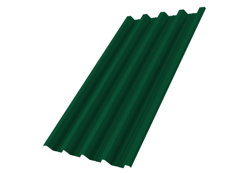 Профнастил Н60R в01 0,7 ПЭ RAL 6005 зеленый мох | Металлобаза Волхонка