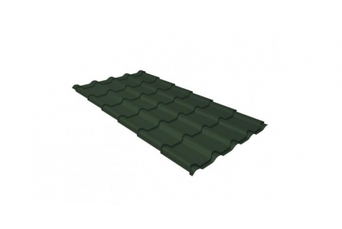 Металлочерепица камея 0,5 GreenCoat Pural BT темно-зеленый (RAL 6020 хромовая зелень) | Металлобаза Волхонка