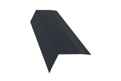 Планка карнизная 100х65 0,4 PE с пленкой RAL 7024 мокрый асфальт | Металлобаза Волхонка