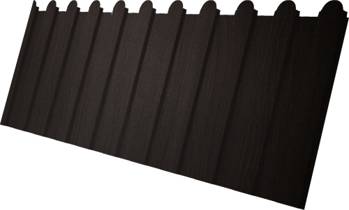 Профнастил С8A в02 фигурный 0,45 Принт Элит с пленкой Кофейное дерево TwinColor | Металлобаза Волхонка