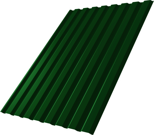 Профнастил С20A 0,45 ПЭ с пленкой RAL 6002 лиственно-зеленый | Металлобаза Волхонка