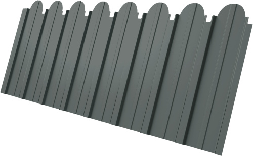 Профнастил C10A фигурный 0,45 ПЭ RAL 7005 мышино-серый | Металлобаза Волхонка