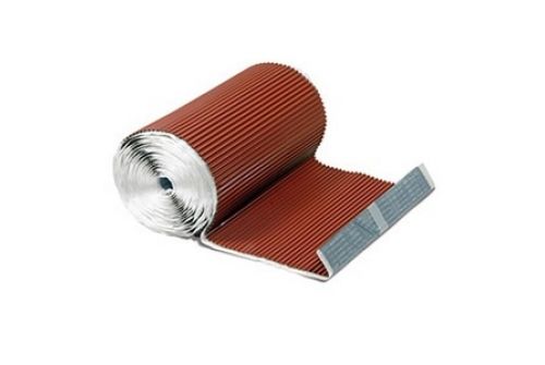 Лента для примыкания гофрированнаяалюминиевая Luxard коричневая | Металлобаза Волхонка