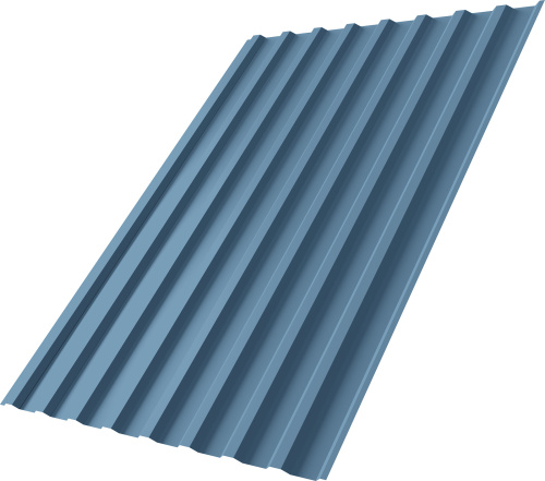 Профнастил С20B 0,45 Drap ТХ RAL 5024 пастельно-синий | Металлобаза Волхонка