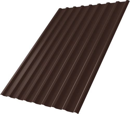 Профнастил С20R 0,5 PurPro RAL 8017 шоколад | Металлобаза Волхонка