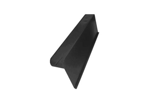 Боковая облегченная черепица правая Braas черный | Металлобаза Волхонка