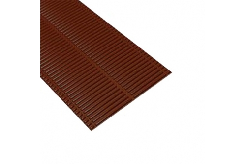 Ребристый желобок для обустройства ендовы Luxard коричневый | Металлобаза Волхонка