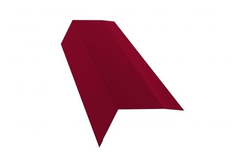 Планка карнизная 100х65 0,45 PE с пленкой RAL 3003 рубиново-красный | Металлобаза Волхонка