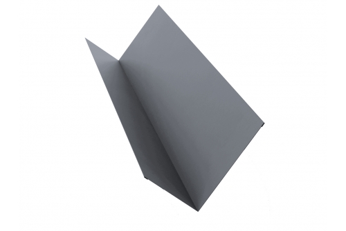 Планка примыкания 90х140 0,45 PE с пленкой RAL 9006 бело-алюминиевый | Металлобаза Волхонка