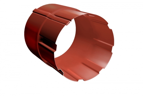 Соединитель трубы Grand Line 90 мм RAL 8004 терракота | Металлобаза Волхонка