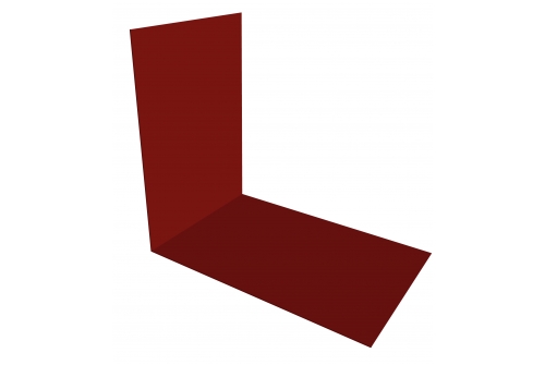 Планка снегозадержания усиливающая 0,45 PE с пленкой RAL 3011 коричнево-красный | Металлобаза Волхонка