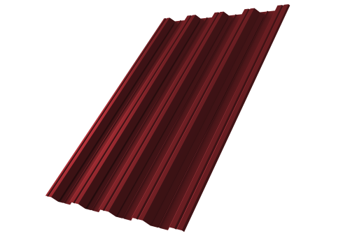Профнастил НС44R 0,7 ПЭ RAL 3005 красное вино | Металлобаза Волхонка